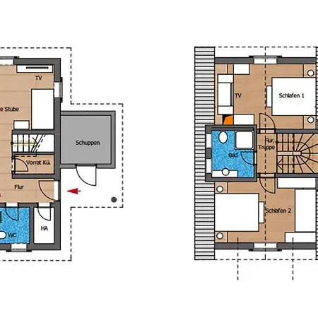 Feriehus Doppelhaushaelften, Torfhaus, Cleaning Included *